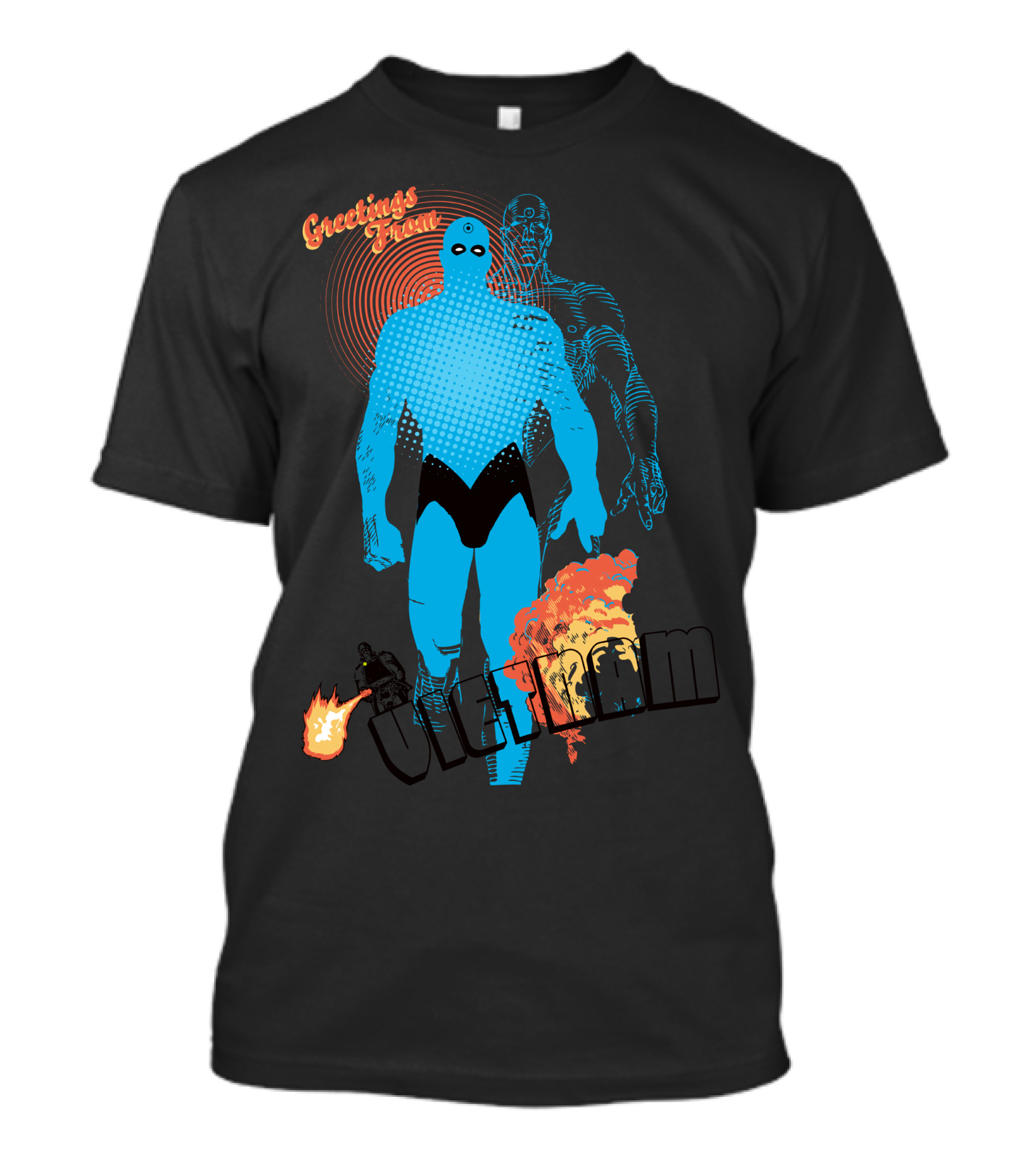 Greetings From Vietnam Dr. Manhattan Explosion T-Shirt