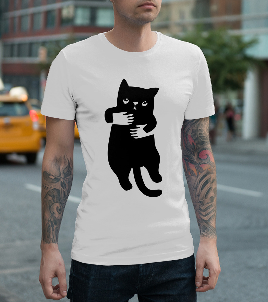 Hand Hug Cat T-Shirt