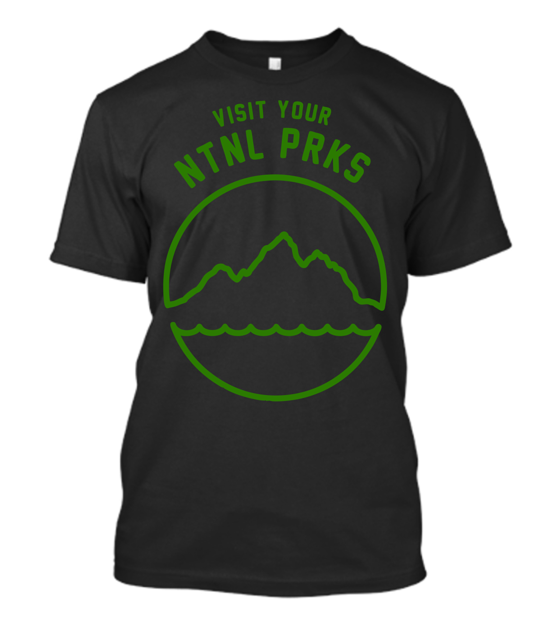 Visit Your Ntnl Prks Mountain Circle T-Shirt