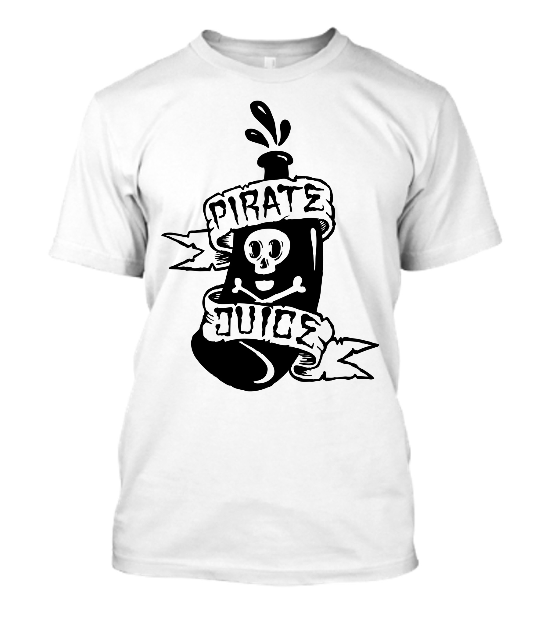 Pirate Juice Skull Bottle Splash T-Shirt