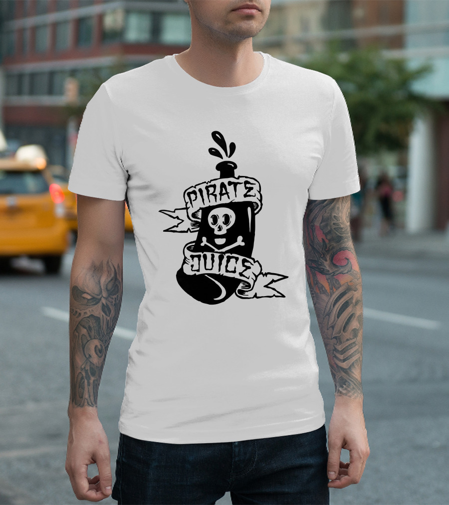 Pirate Juice Skull Bottle Splash T-Shirt