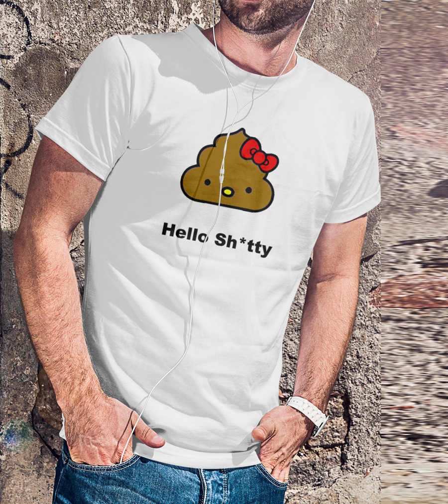 Hello Sh*tty Poop With Bow T-Shirt