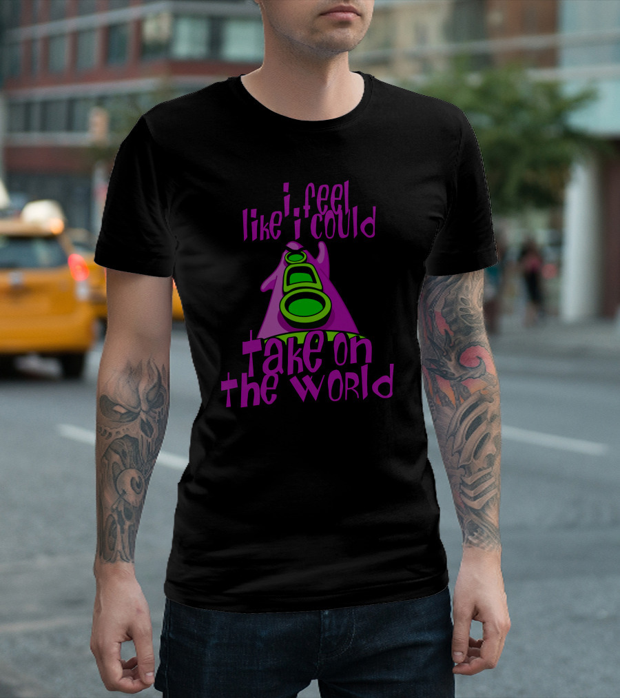 I Feel Like I Could Take On The World Purple Tentacle T-Shirt