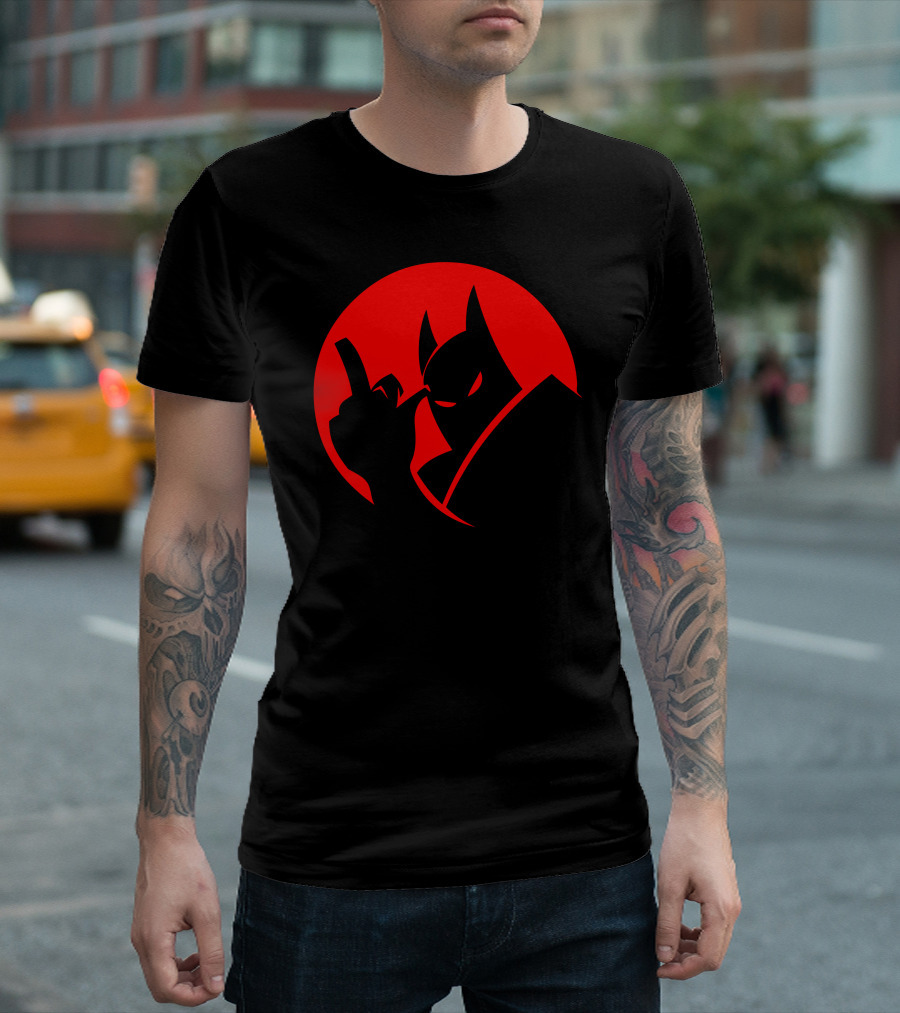 The Bird Man Dark Knight Middle Finger Gesture T-Shirt