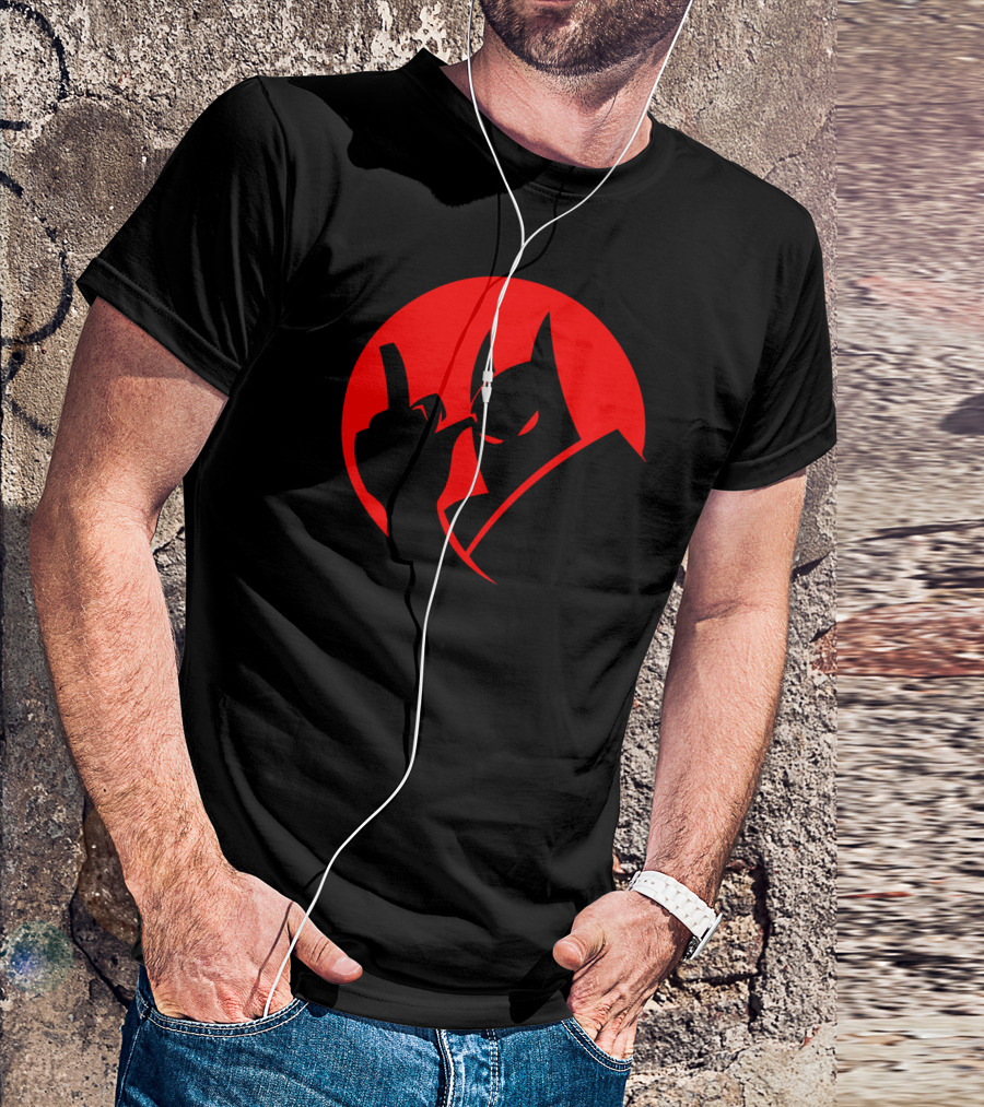 The Bird Man Dark Knight Middle Finger Gesture T-Shirt