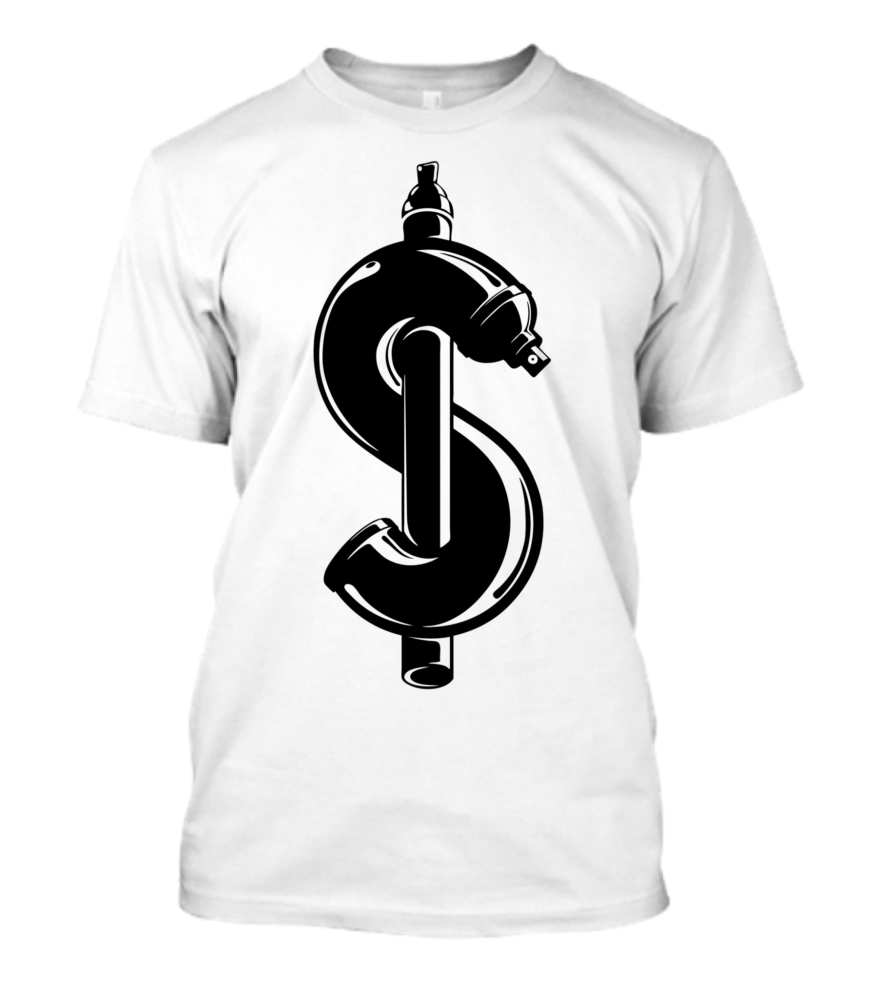 Dollar Spray Can Symbol Fusion T-Shirt