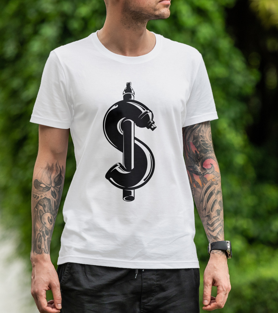 Dollar Spray Can Symbol Fusion T-Shirt