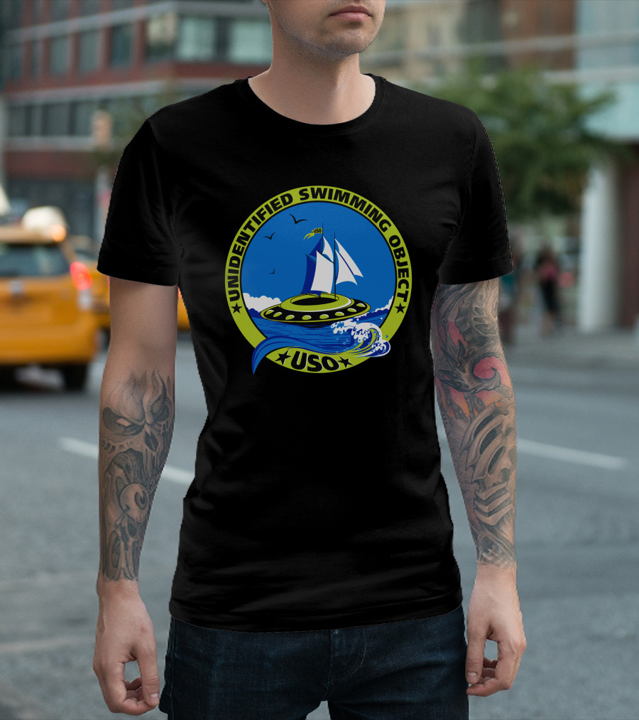 Unidentified Swimming Object USO Sail UFO Wave Adventure T-Shirt