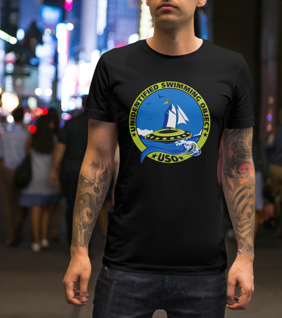 Unidentified Swimming Object USO Sail UFO Wave Adventure T-Shirt