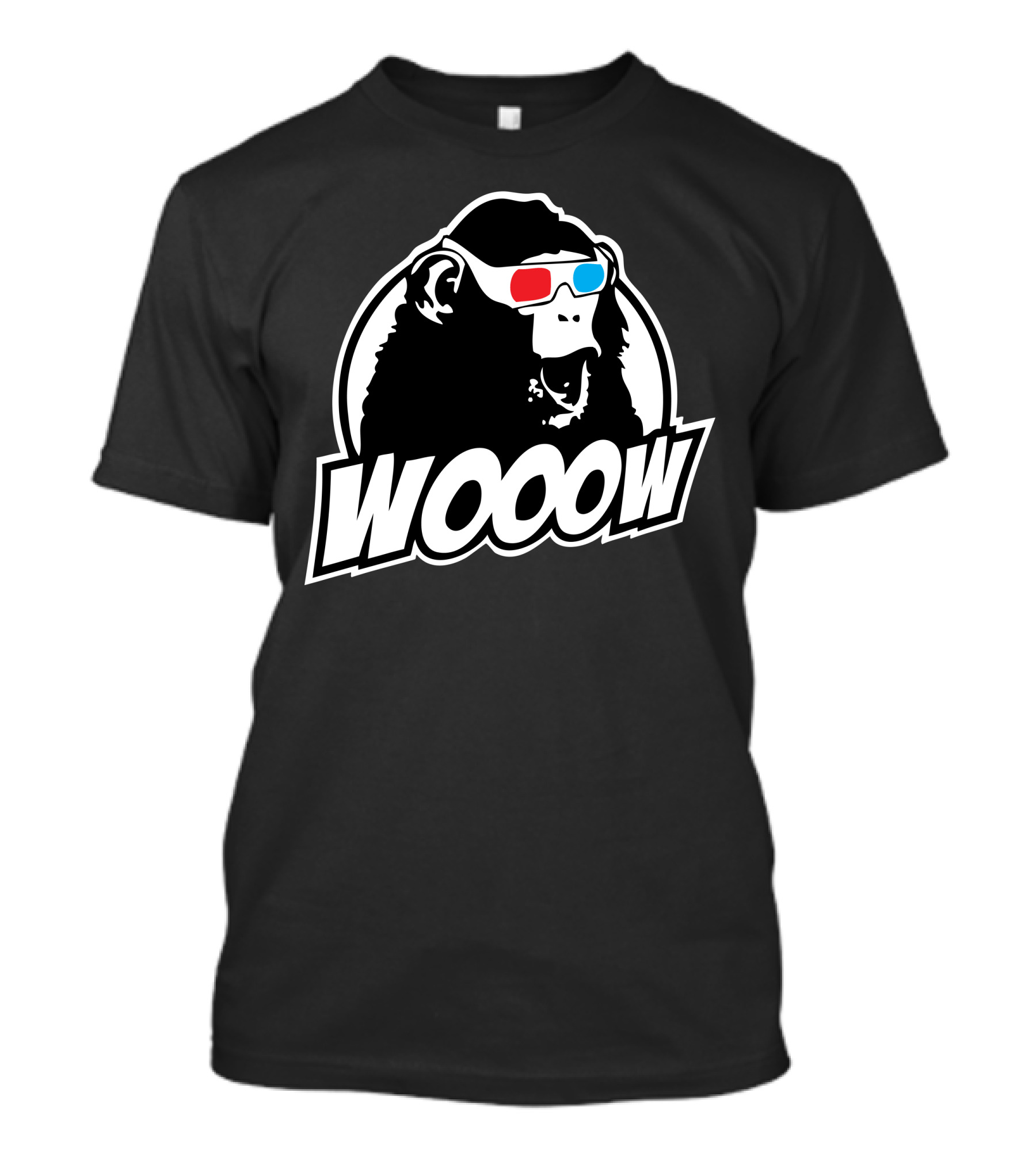 WOOOW 3D Amazed Ape Glasses T-Shirt