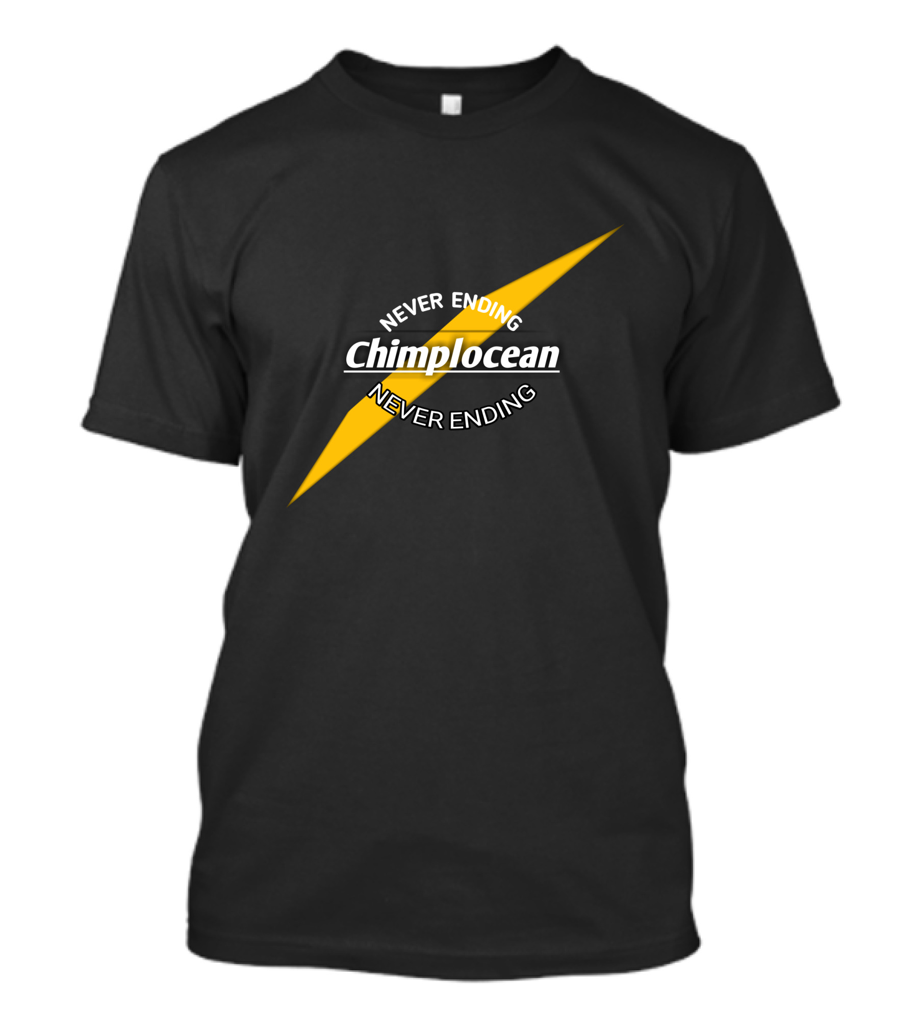 Chimplocean Never Ending Yellow Lightning Bolt T-Shirt
