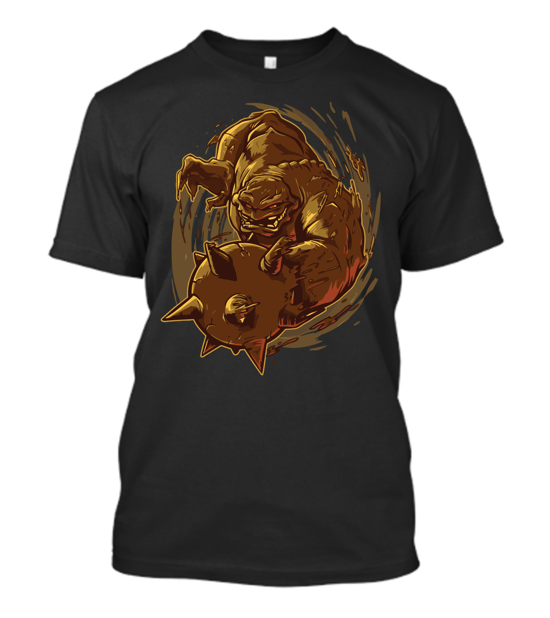 Molded Mischief Mud Monster With Spiked Mace T-Shirt