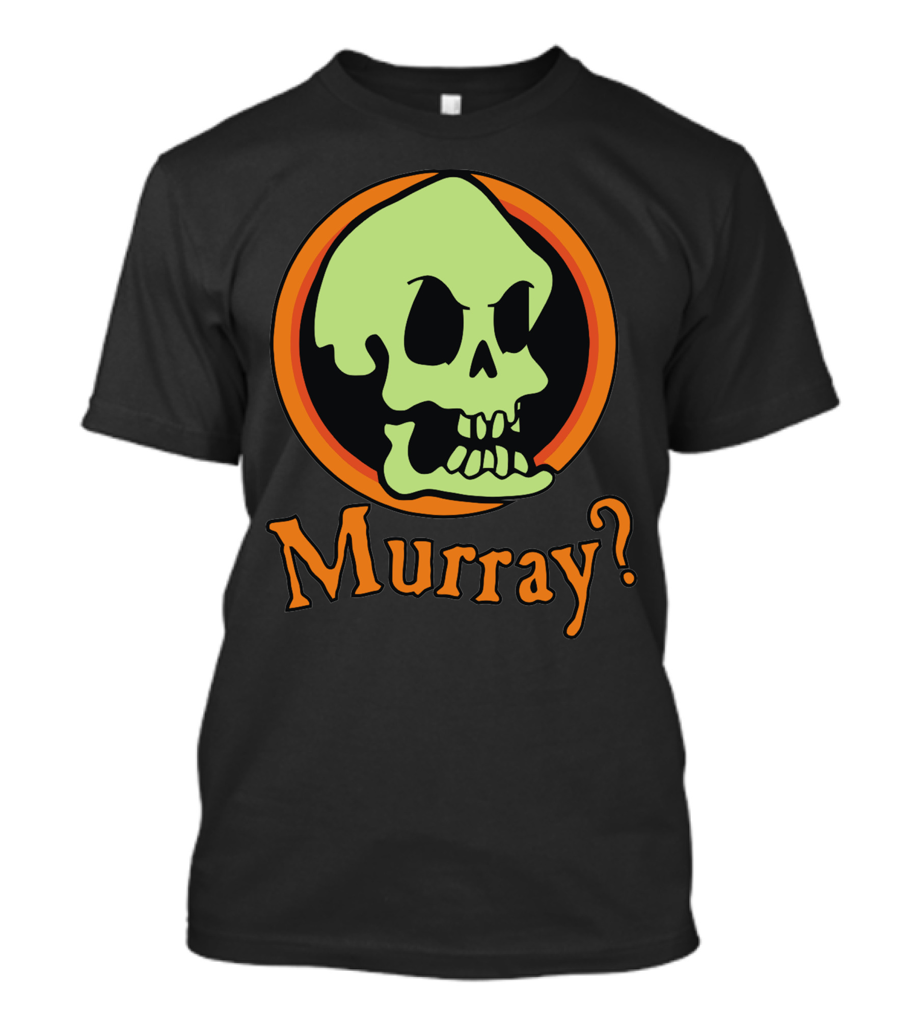Murray Question Mark Green Skull Halloween T-Shirt