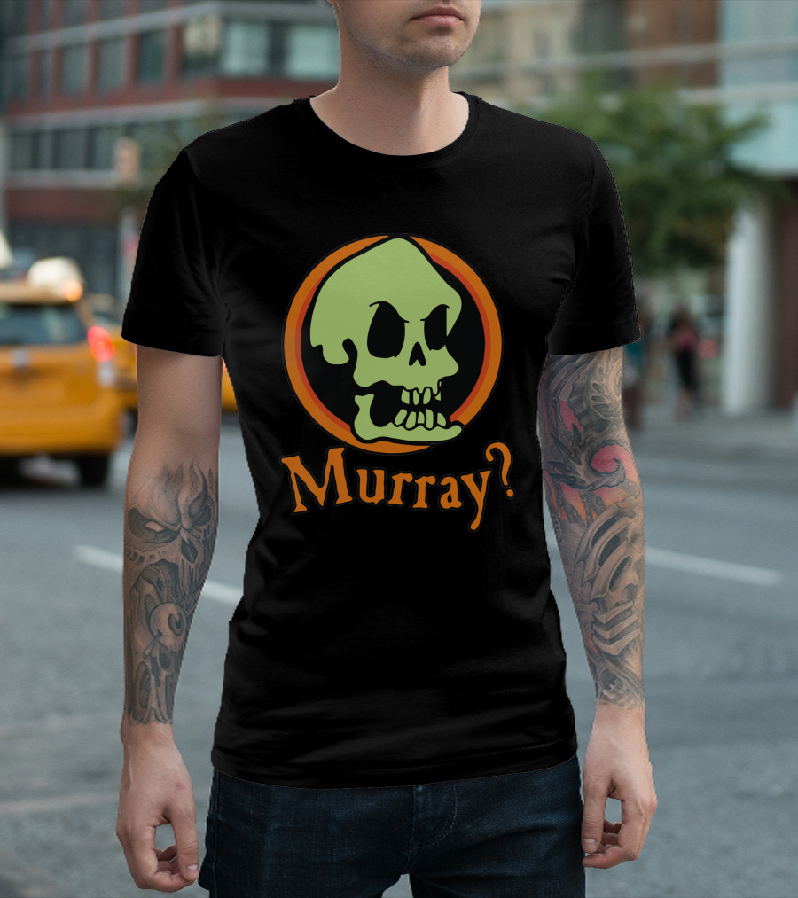 Murray Question Mark Green Skull Halloween T-Shirt