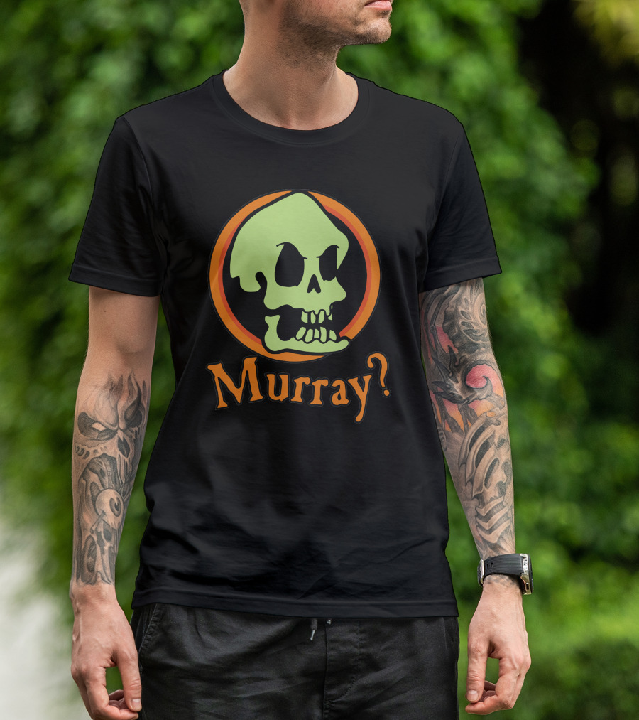 Murray Question Mark Green Skull Halloween T-Shirt
