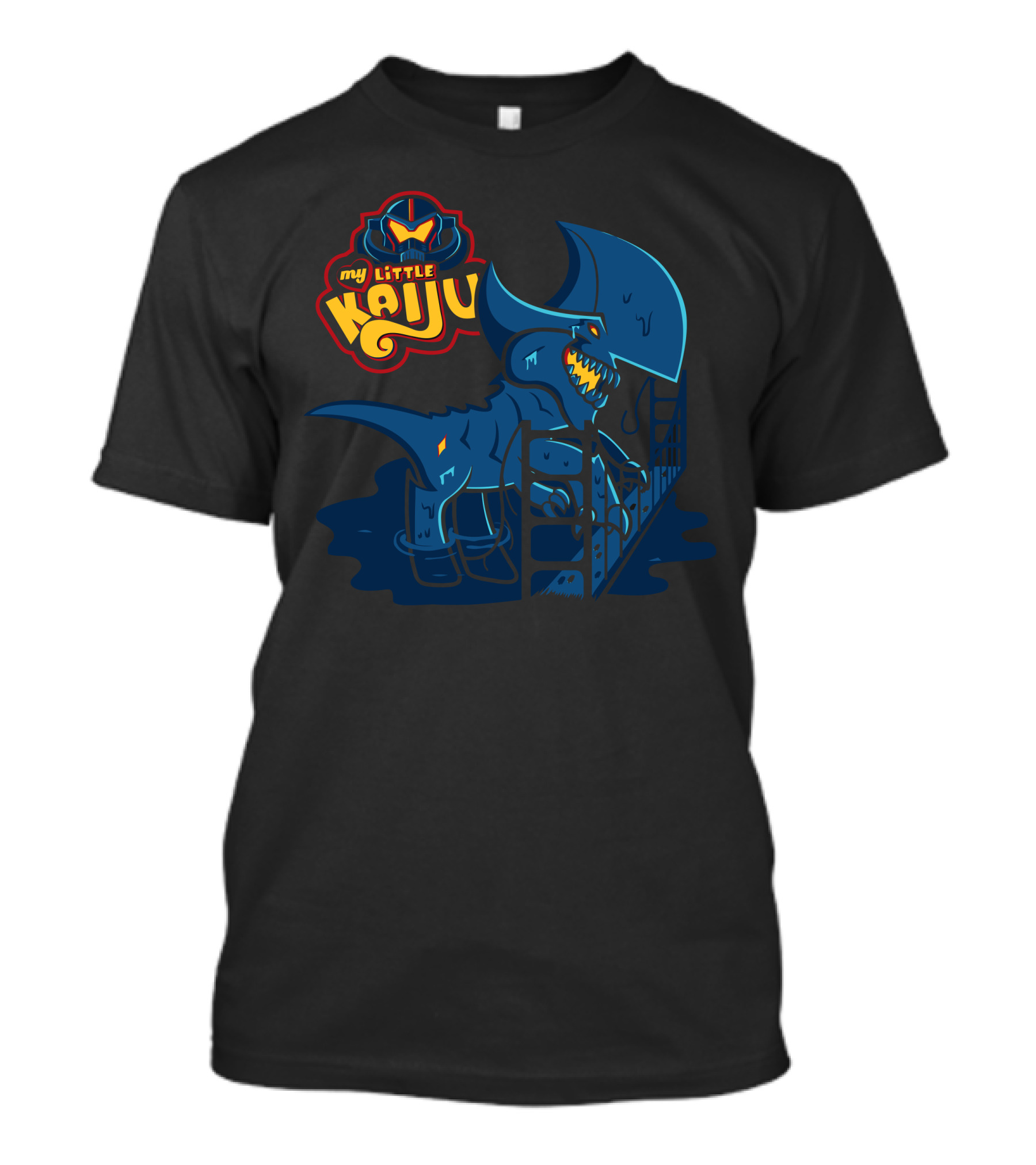My Little Kaiju Dinosaur Monster Gate Scene T-Shirt