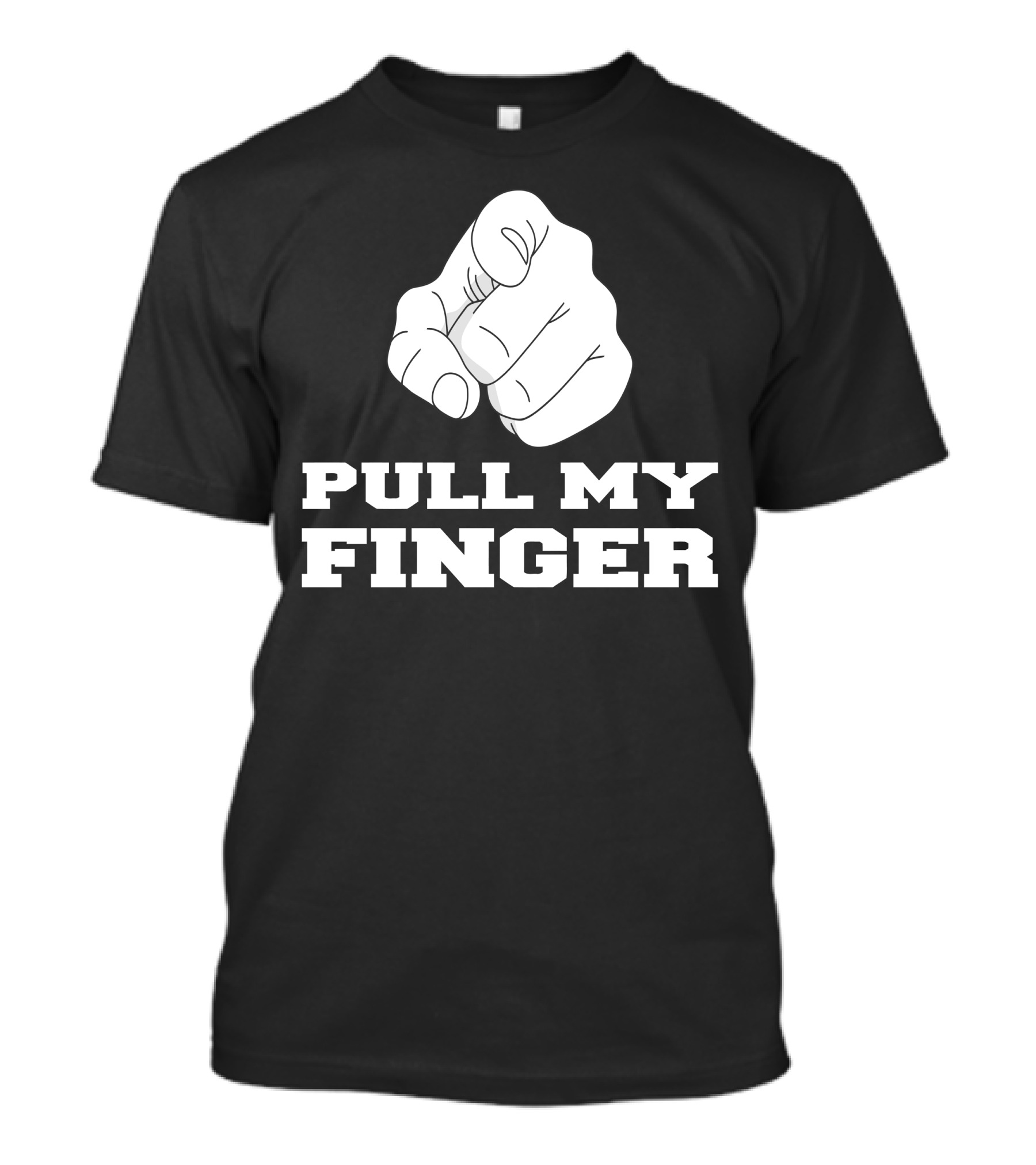 Pull My Finger Hand Gesture Meme Humorous Joke T-Shirt