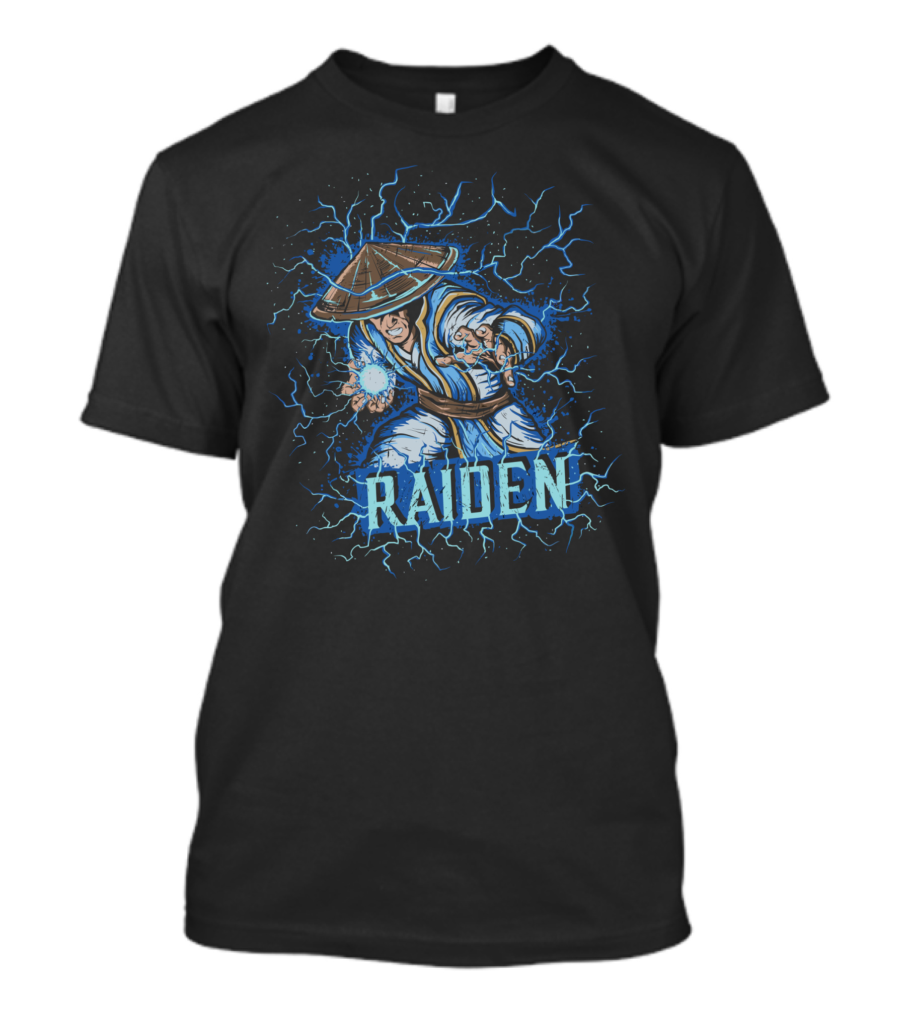Raiden Electric Power Fighter With Lightning Aura T-Shirt