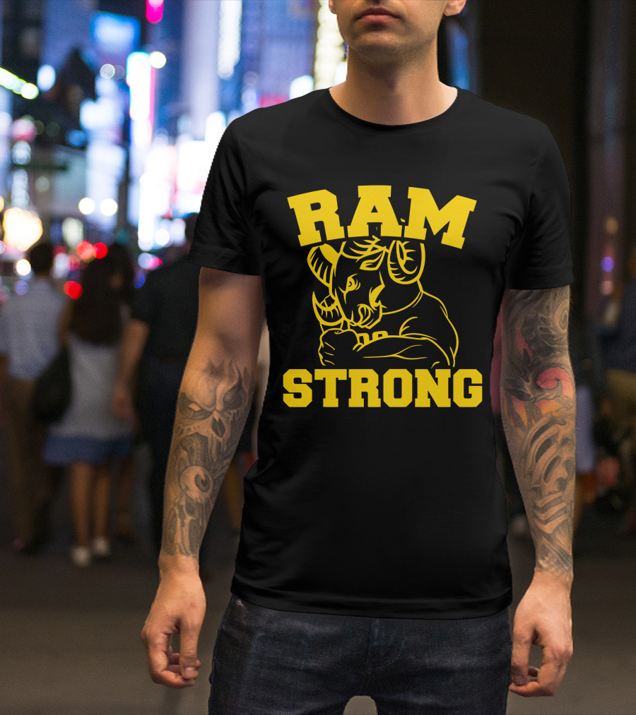 RAM STRONG Power Symbol Bold Ram T-Shirt