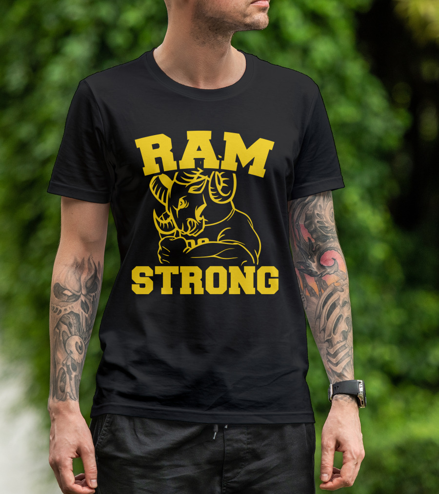 RAM STRONG Power Symbol Bold Ram T-Shirt