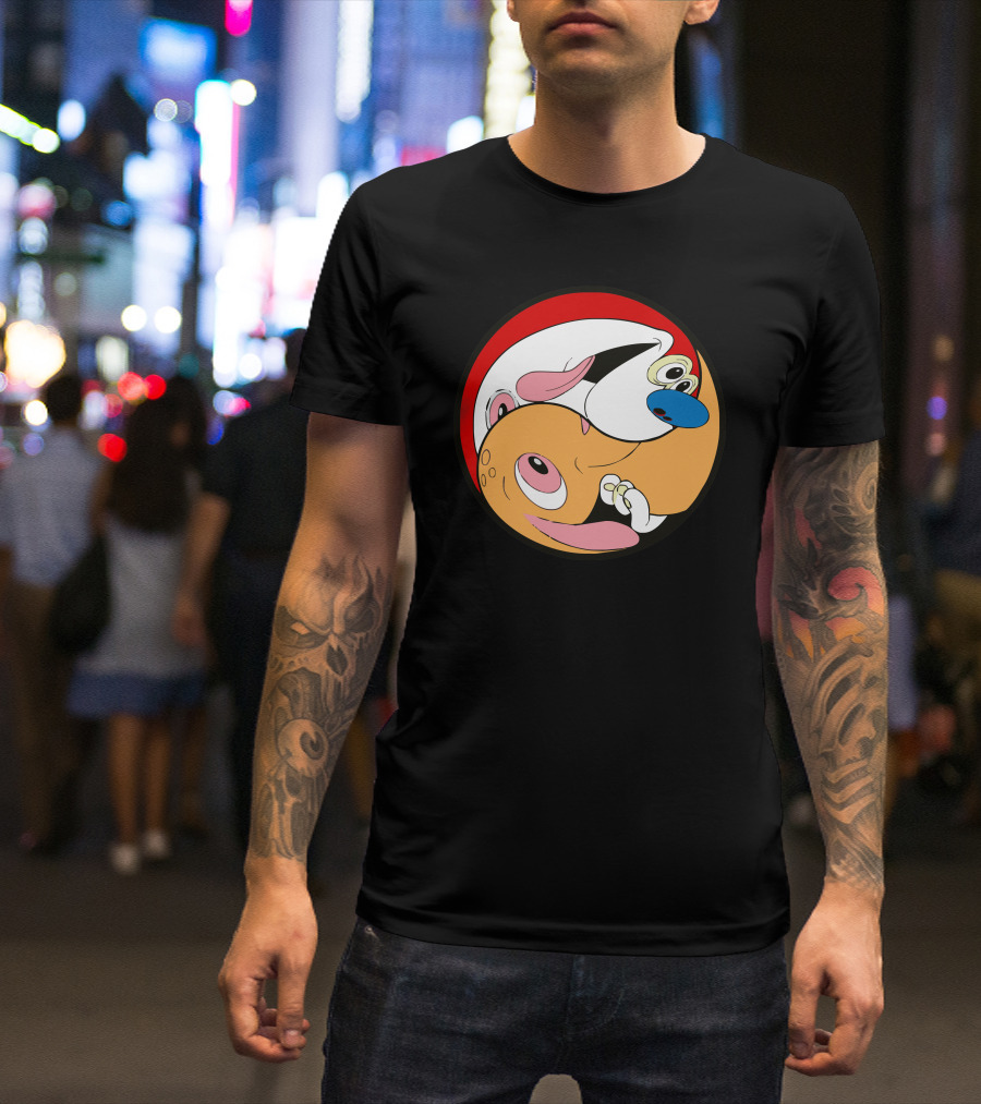 Ren Yang Ren And Stimpy Cartoon Characters T-Shirt