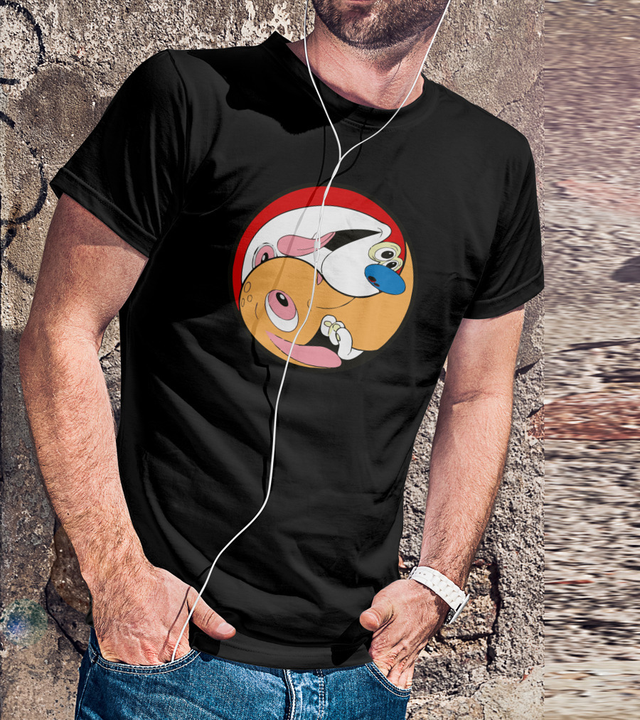 Ren Yang Ren And Stimpy Cartoon Characters T-Shirt