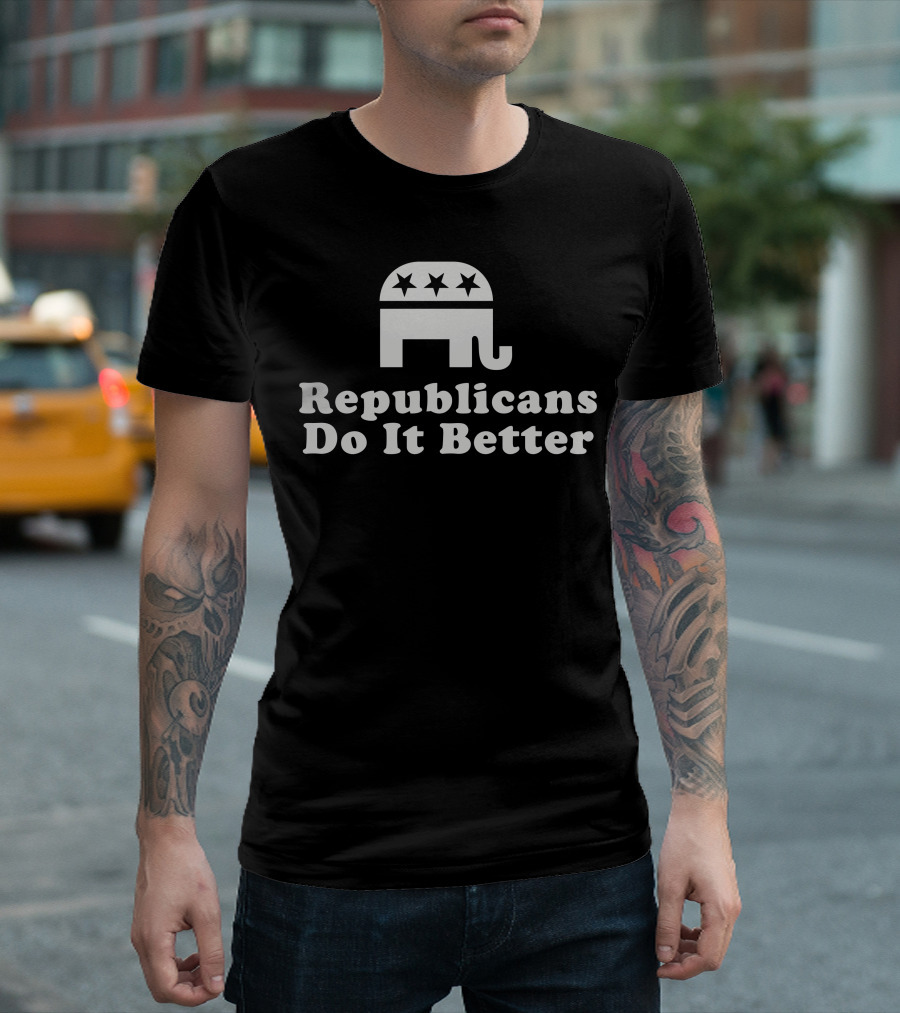 Republicans Do It Better Elephant Stars T-Shirt