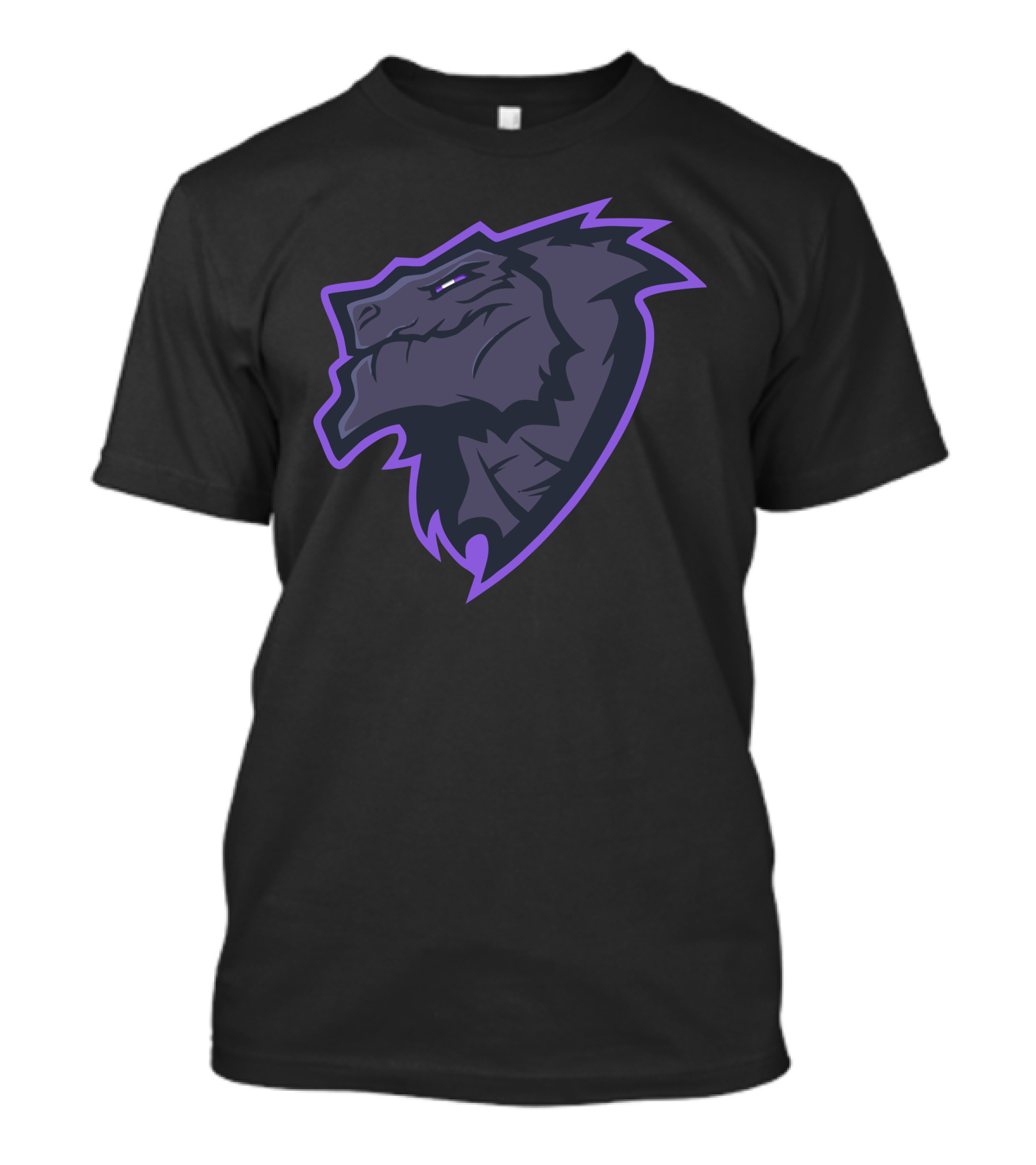 Rockzillah Dark Fierce Purple Creature Vision T-Shirt