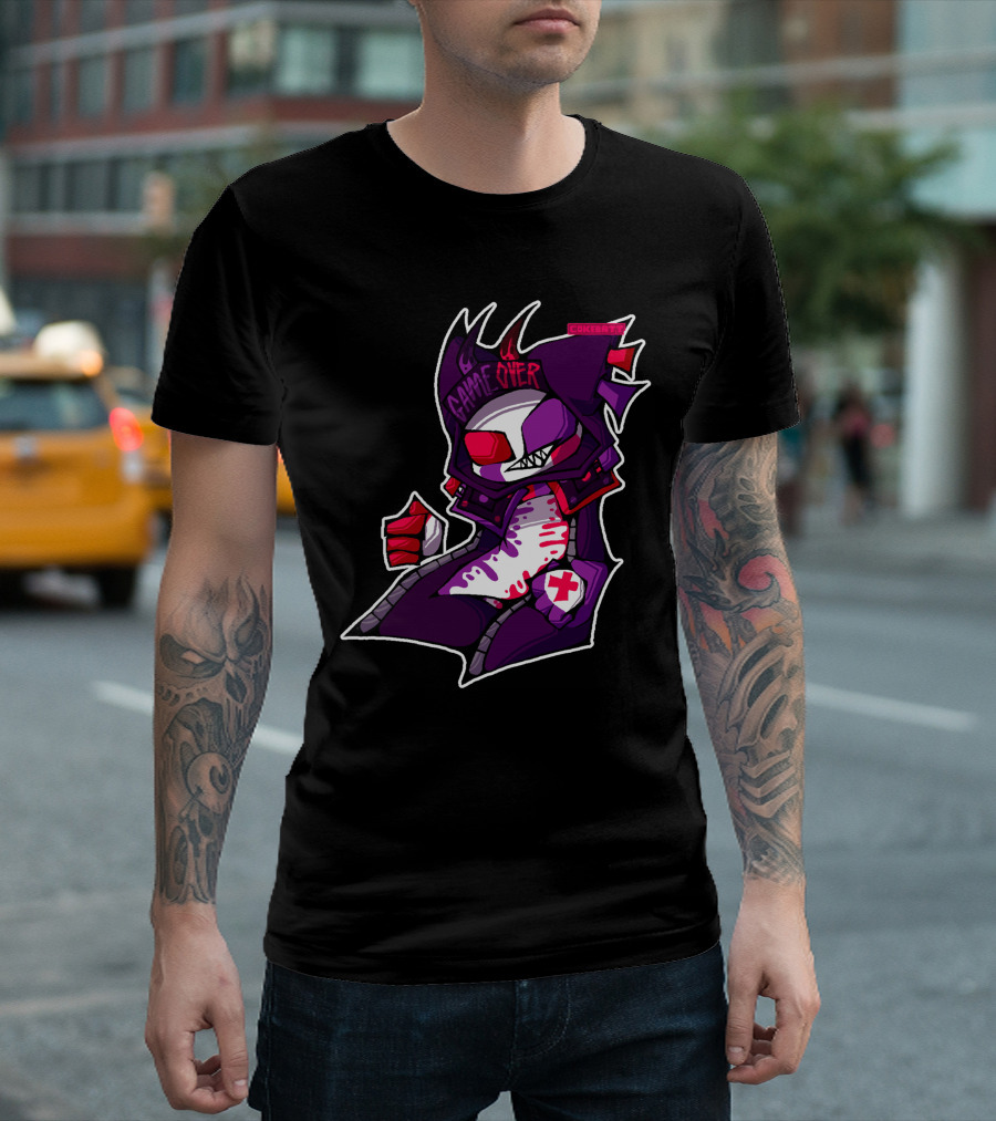 GAME OVER COACHED Rude Boi COOKEIIZ Hype Art Character T-Shirt