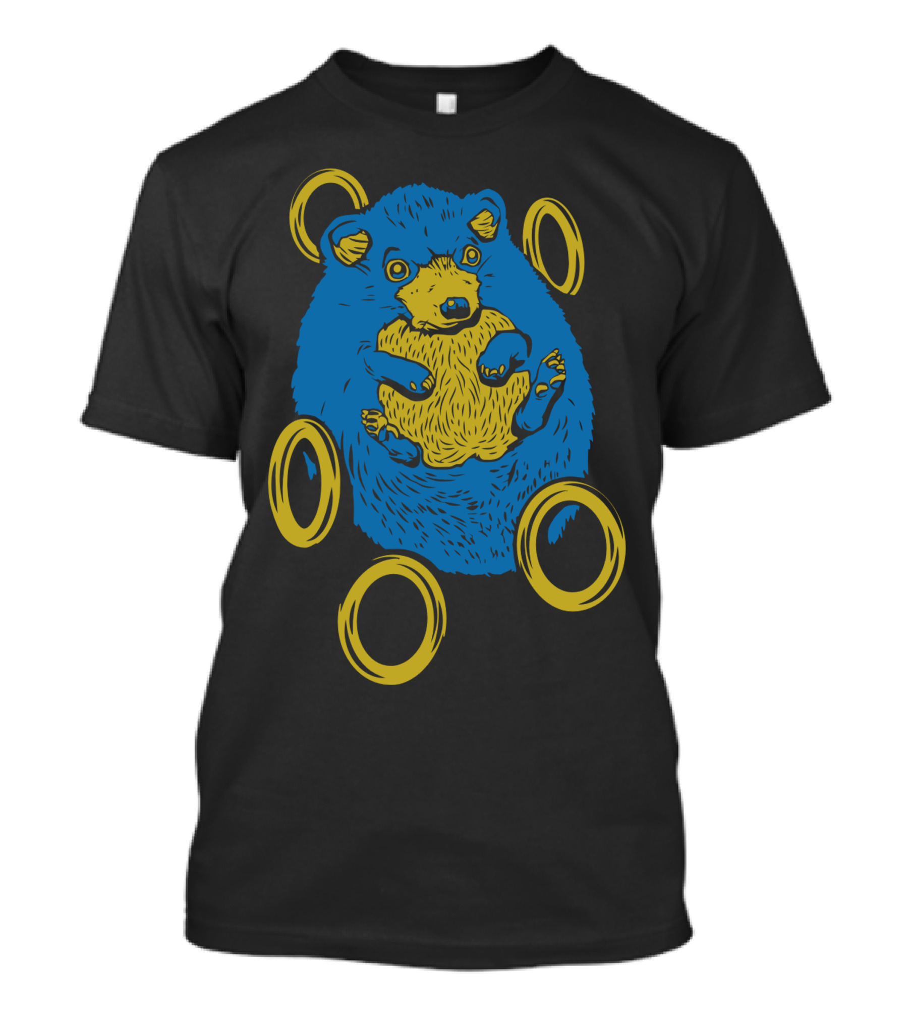 Sad Hedgehog With Gold Rings T-Shirt