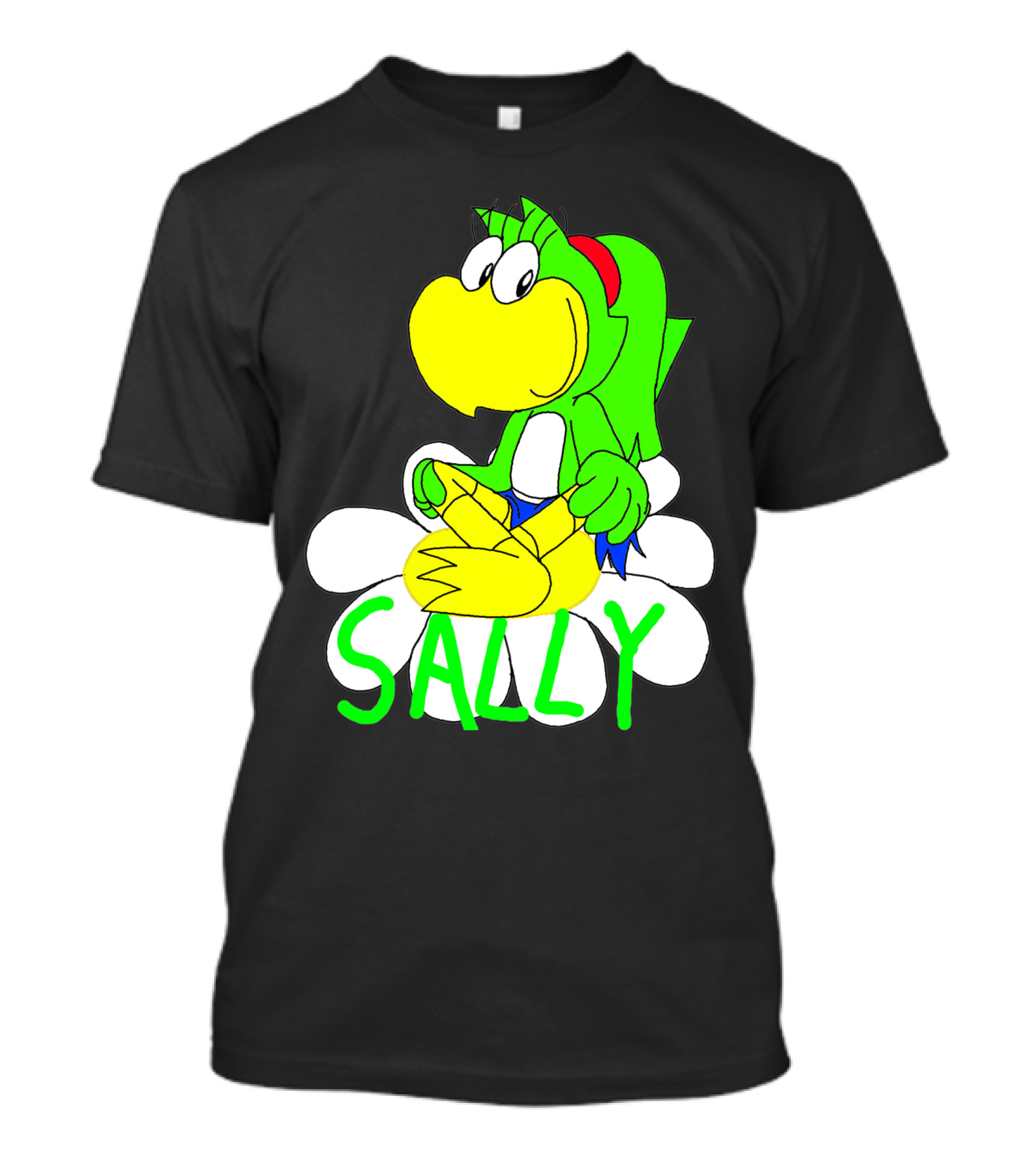 Sally Yoshi Parody Sitting On Flower T-Shirt