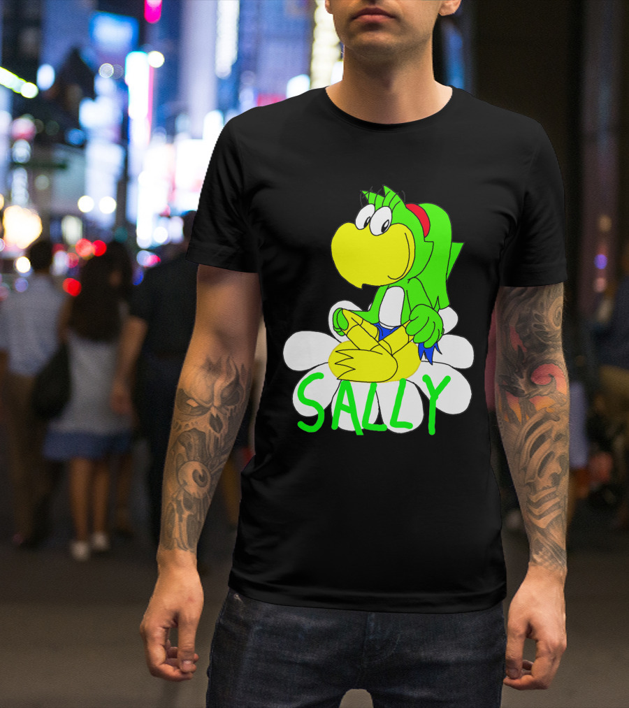 Sally Yoshi Parody Sitting On Flower T-Shirt