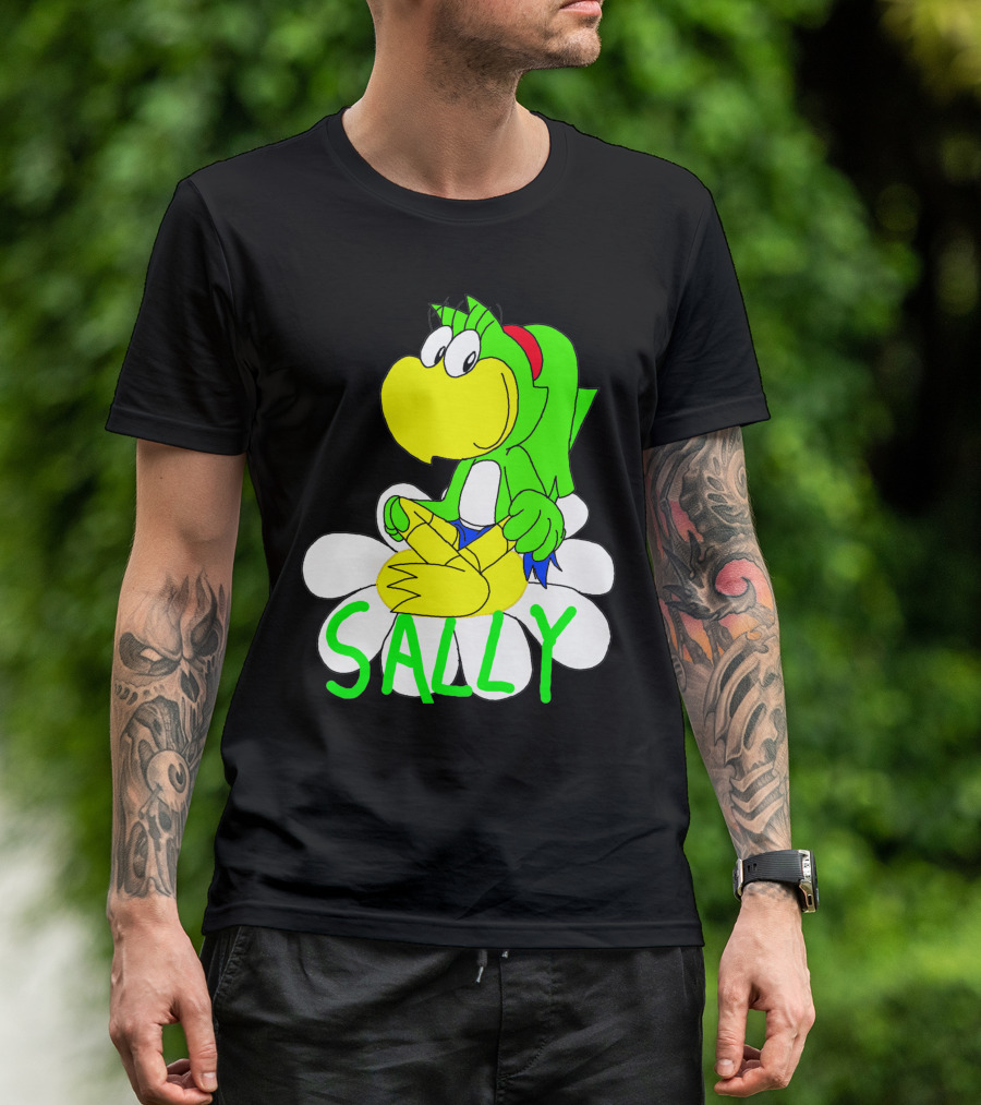 Sally Yoshi Parody Sitting On Flower T-Shirt