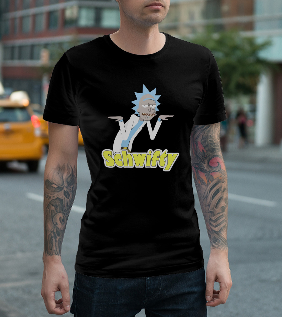Get Schwifty Rick Animated Character T-Shirt