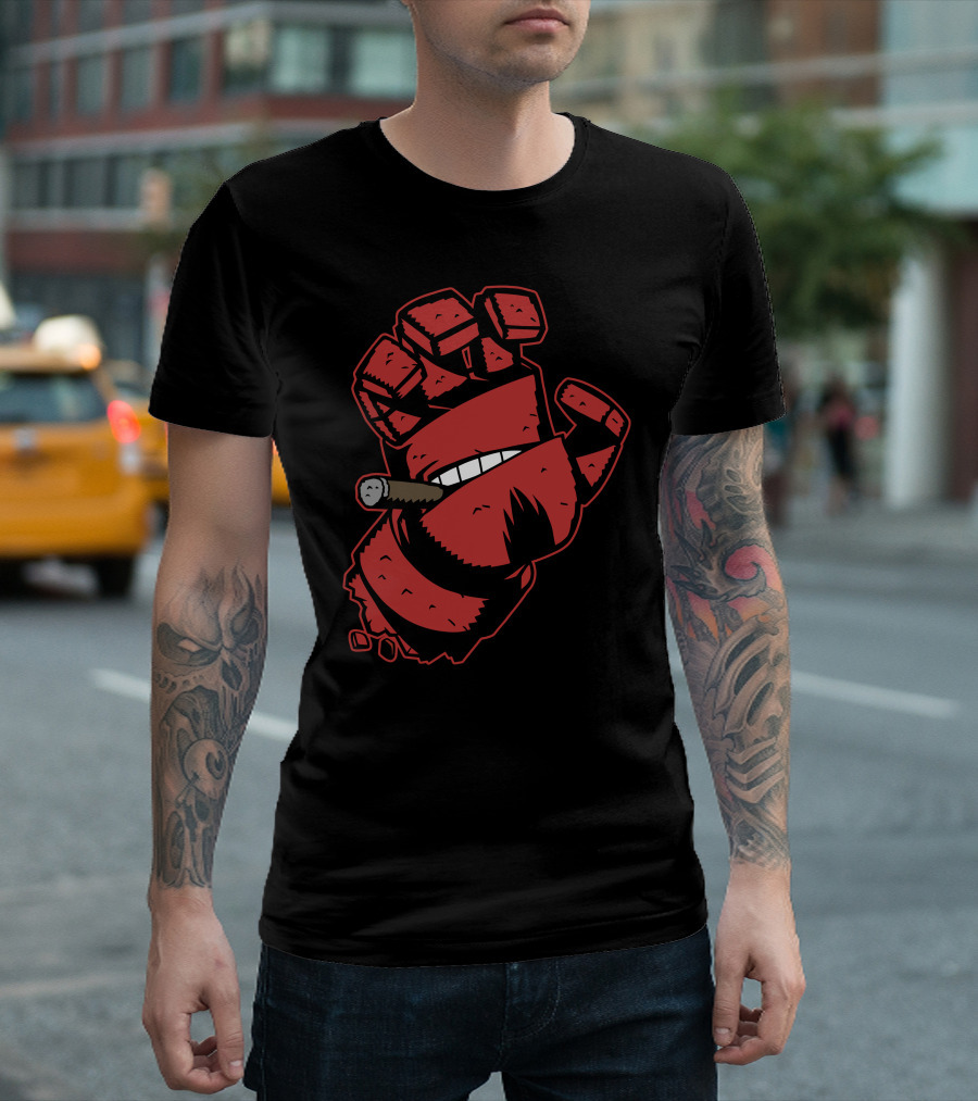 Screaming Doom Cigar-Fist T-Shirt