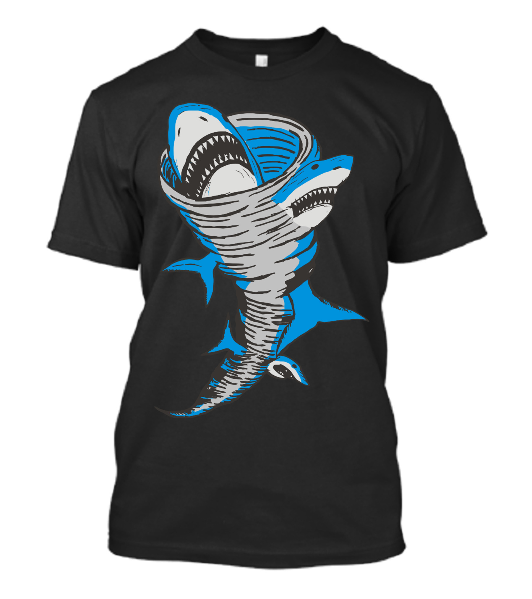Sharknado Shark Tornado Swirl Iconic Concept T-Shirt