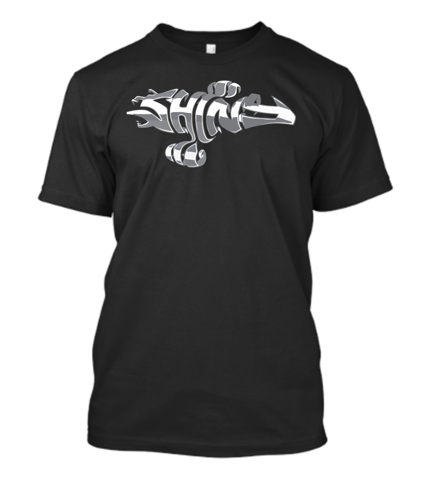 SHINY Metallic Text Dragon T-Shirt