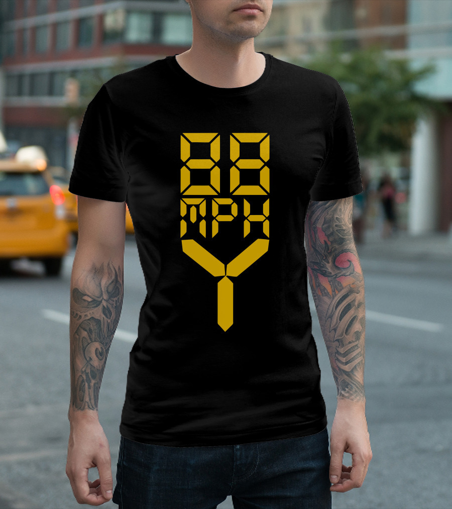 88Mph Flux Capacitor Digital Display T-Shirt