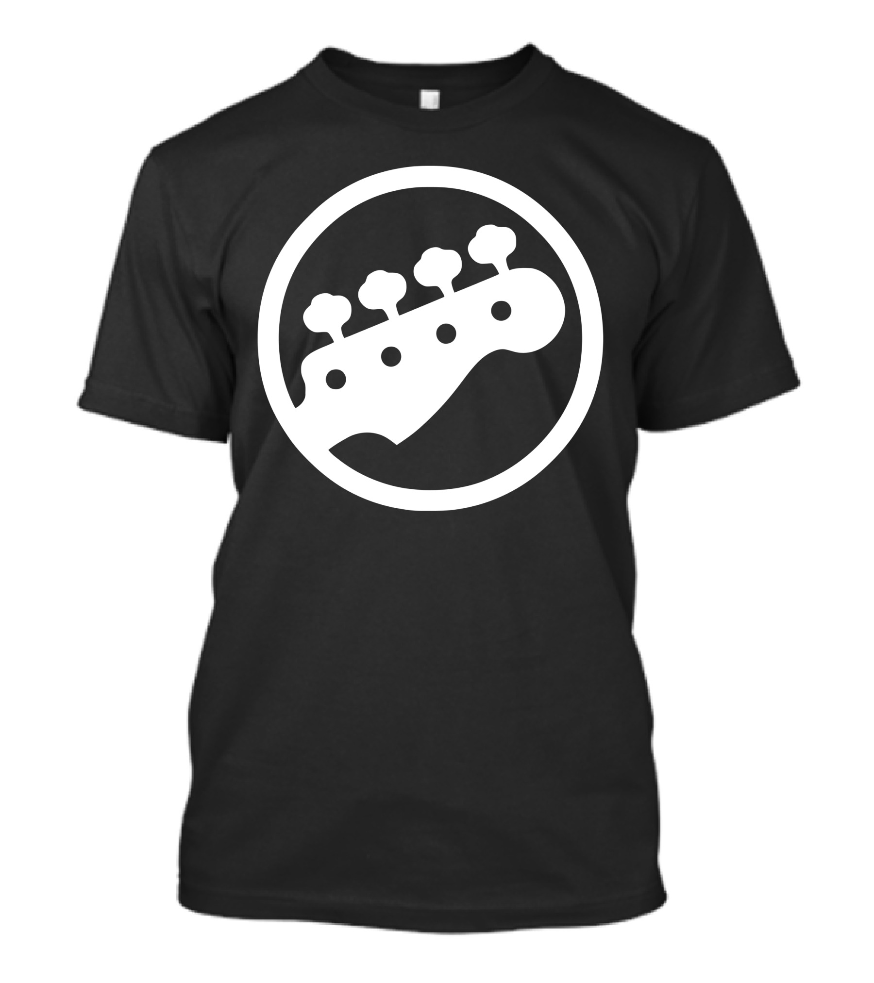 Bass Guitar Player Icon Headstock T-Shirt