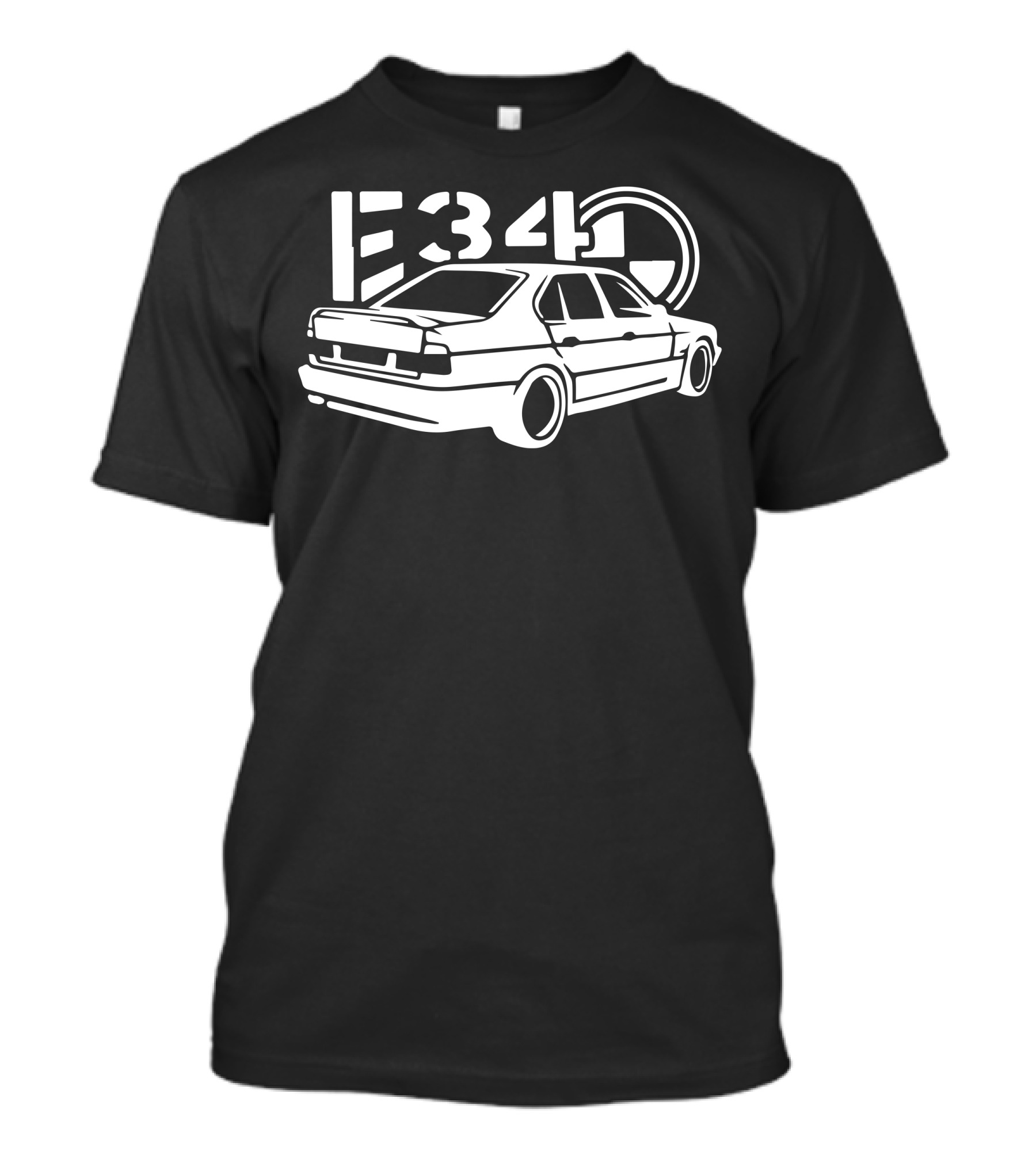 E34 BMW Car Silhouette Classic T-Shirt