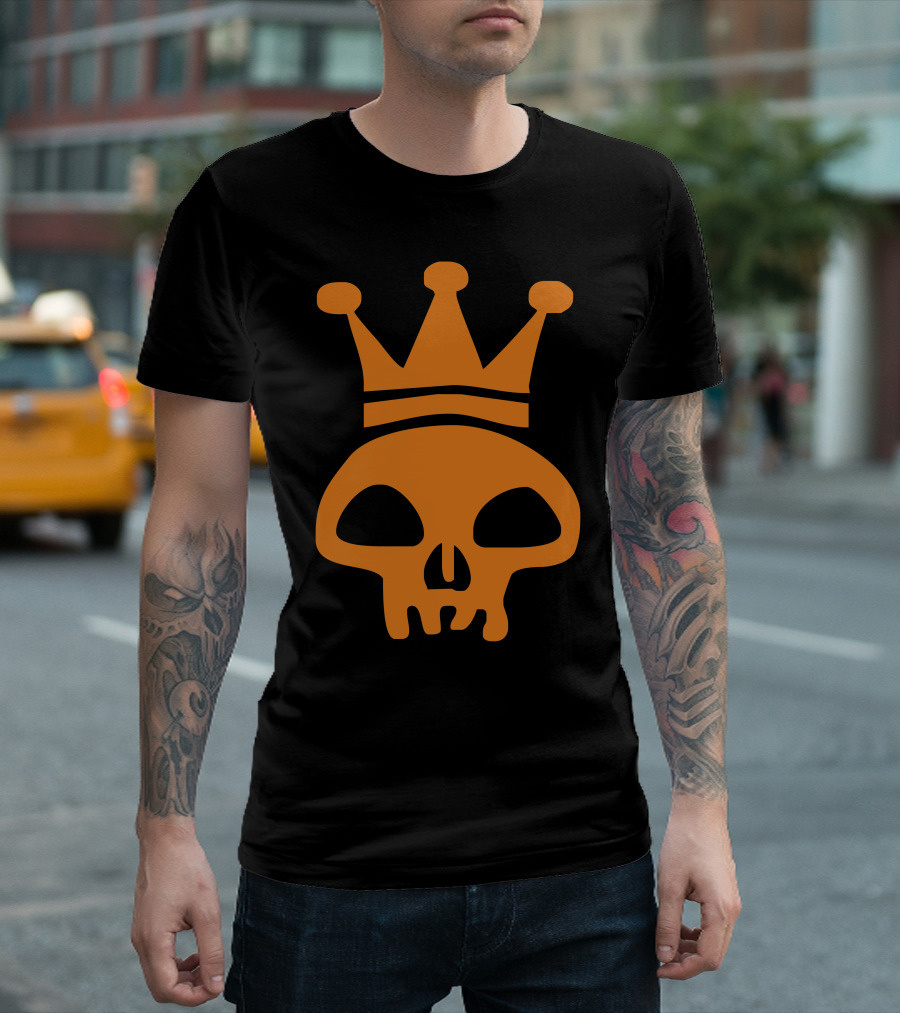 King Skull Crown Emo Club Pirate Dance Music Reggae T-Shirt