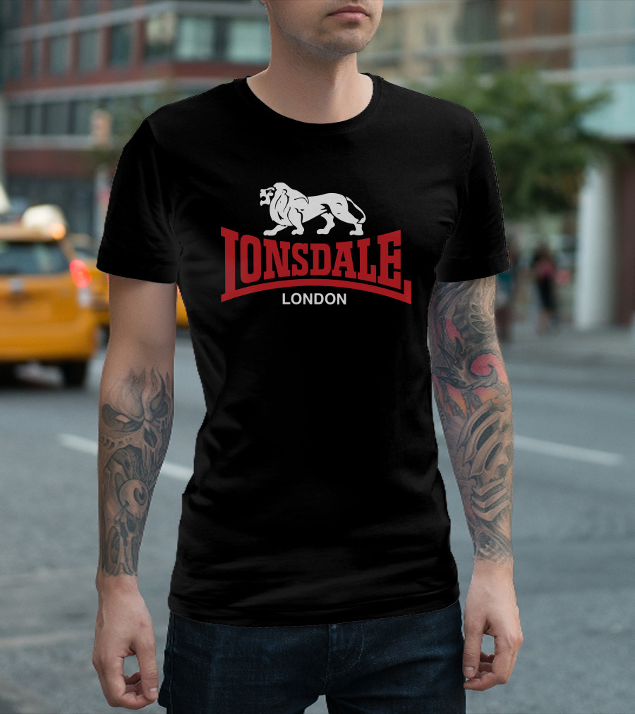 Lonsdale London Red And White Lion T-Shirt