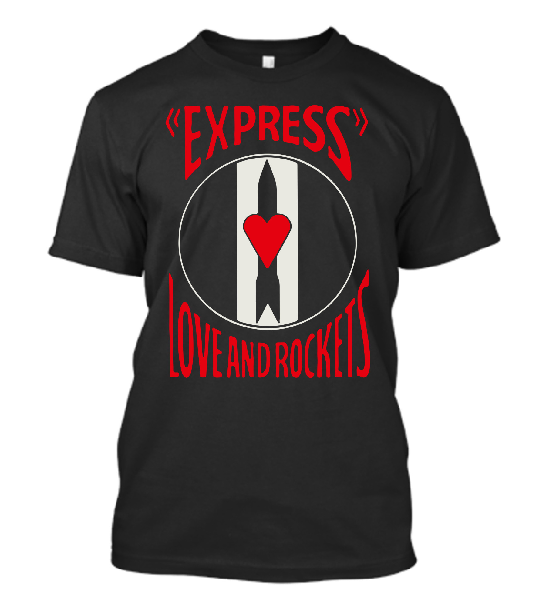 Express Love And Rockets Heart Rocket T-Shirt