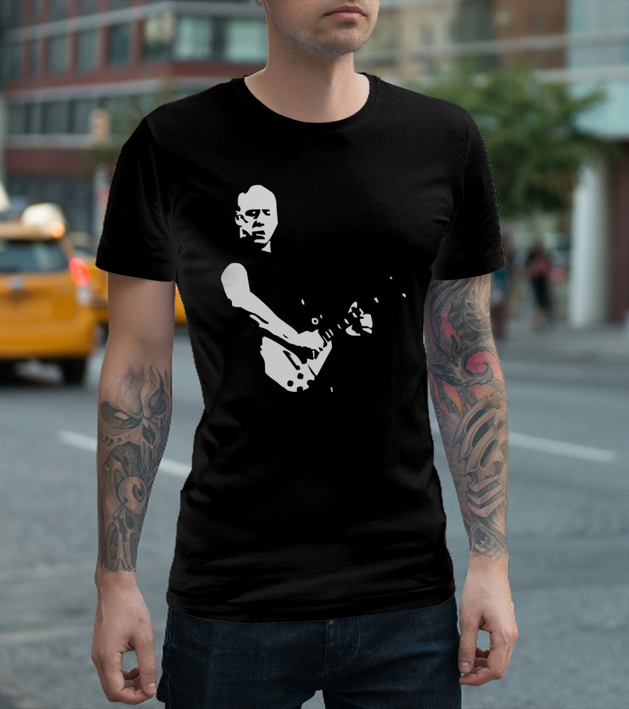 Mark Knopfler Homage Dire Straits Guitar T-Shirt