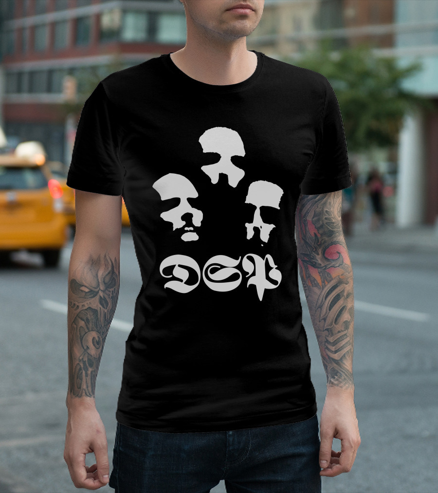 Mayhem De Mysteriis DCP Skull Trio Black Metal Aesthetic T-Shirt