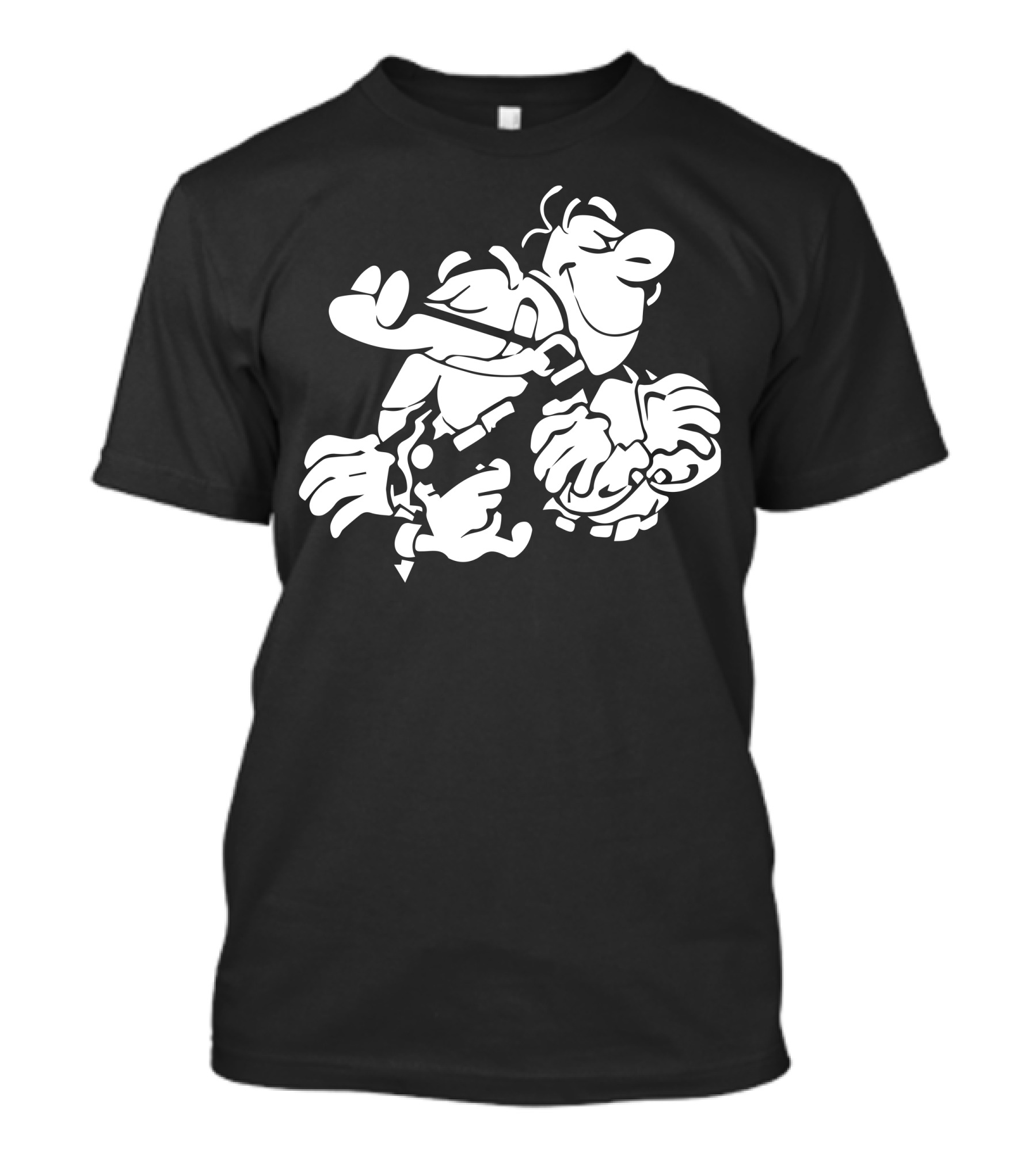 Mortadelo Y Filemon Black And White Cartoon Character T-Shirt