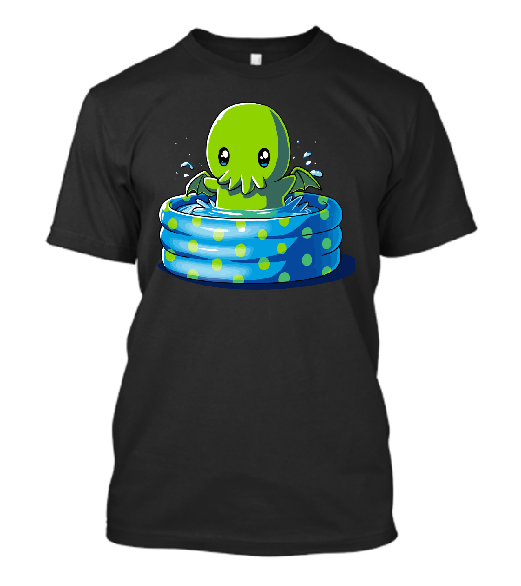 Call Of The Kiddie Pool Cthulhu Cartoon Design Kawaii T-Shirt