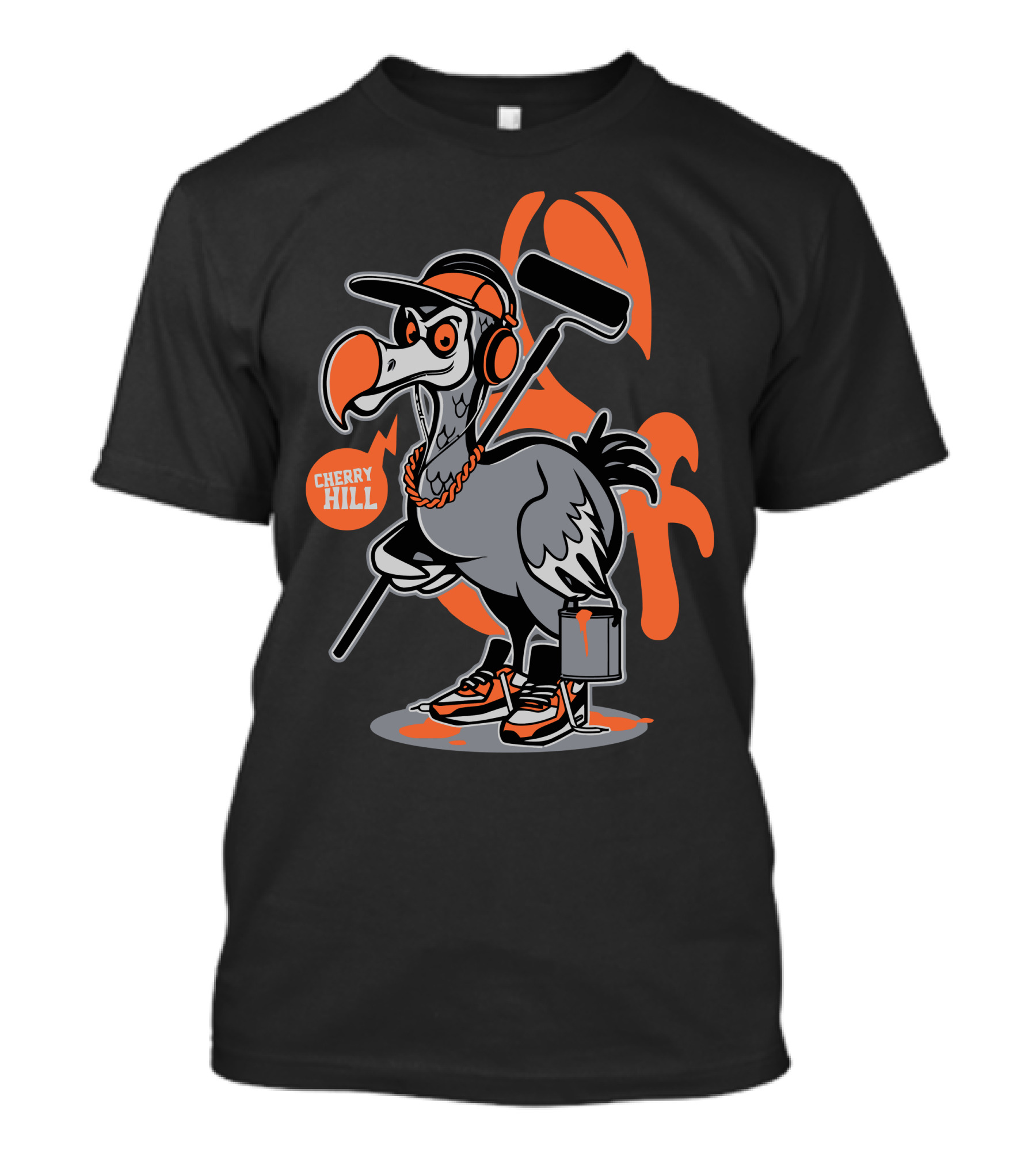 Cherry Hill Dodo With Paint Roller And Bucket Street T-Shirt