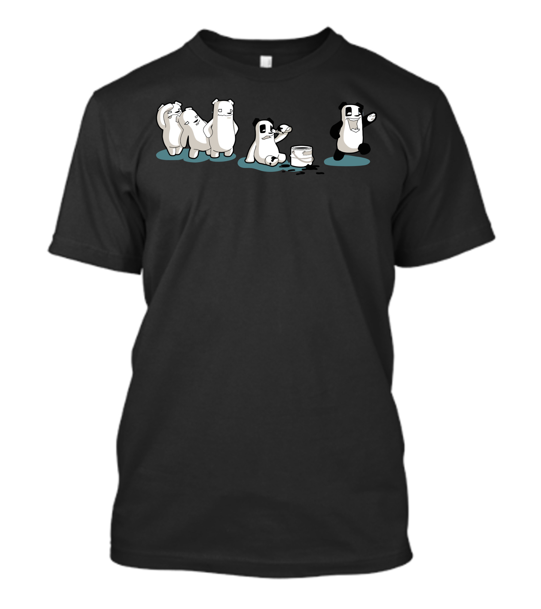 I Just Wanna Be A Panda Painting Transformation T-Shirt