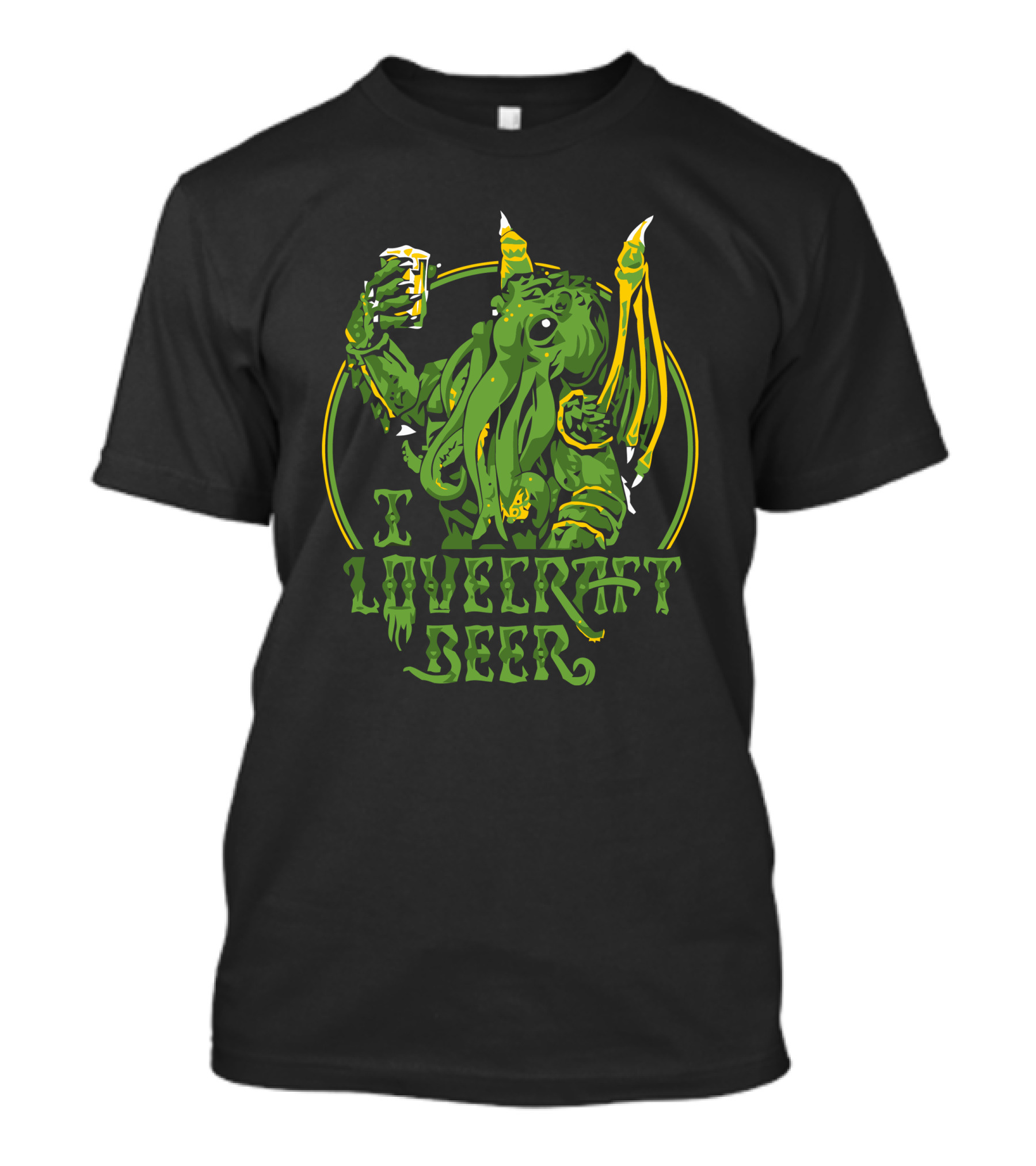 I Lovecraft Beer Cthulhu Cheers Fantasy Beverages T-Shirt